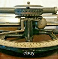 1892 Peoples Index Typewriter Excellent Condition & Original