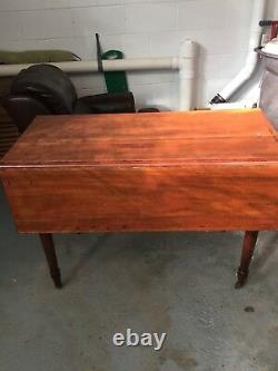18TH CENTURY FEDERAL CHERRY DROPLEAF FARM TABLE Excellent CONDITION