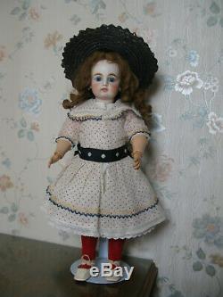18 Antique German Bisque Head Doll Excellent Condition Circa 1890