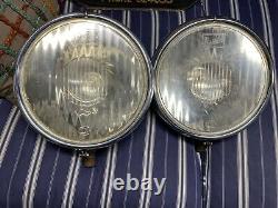 1929 NOS Buick Matched Pair Headlights Excellent Original Condition Etched Lens