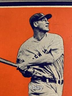 1936 Lou Gehrig Wheaties Panel Series 3 #4-RARE Card In This Condition