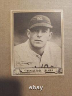 1940 Baseball Cards Lot Excellent Condition Includes Twinkletoes Selkirk