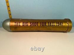 1941 Red Cross Shoes Advertising 25' Scroll in Bullet Shape Case