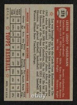 1952 Topps 378 Les Fusselman Excellent Plus Condition With Right Edge Ding