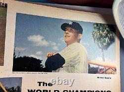 1957 Sunday New York News Paper Yankees World Champs Mantle? VERY RARE