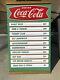 1959 Coca Cola Menu Board With Stripes. Metal And Masonite Excellent Condition