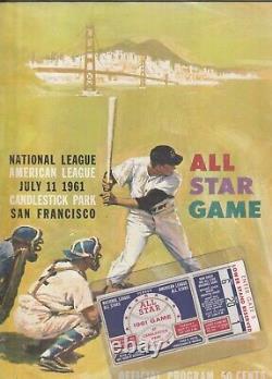 1961 All-star Game Ticket Stub And Program (l@@k!)