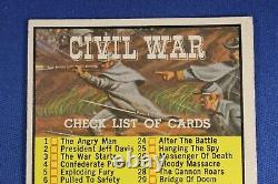 1962 Topps Civil War News #88 Checklist Unmarked Ex+++ Condition
