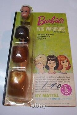 1963 Mattel Barbie Wig Wardrobe Set on Original Card Excellent Condition