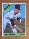 1966 Topps #128 Jim Palmer Autographed Rookie Card, Baltimore Orioles