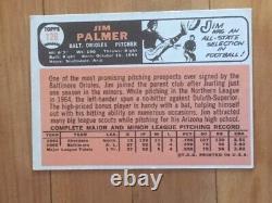 1966 Topps #128 Jim Palmer autographed rookie card, Baltimore Orioles
