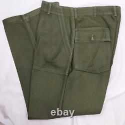 1966 Type 1 Vietnam OG-107 Sateen Trousers Pants 38x32 In Excellent Condition