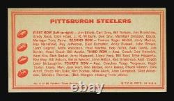1968 Topps Test Team #5 Pittsburgh Steelers Excellent To Mint Shape Andy Russell