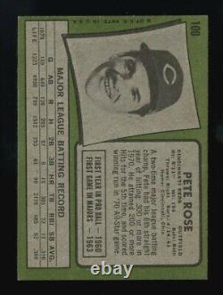 1971 Topps #100 Pete Rose Centered Excellent To Mint Condition Clean Great Card