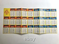 1975 Football Team Checklists/Schedules- Uncut Sheet in outstanding condition