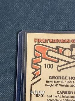 1981 Donruss #100 Rare George Brett Error Card In Excellent Mint Condition