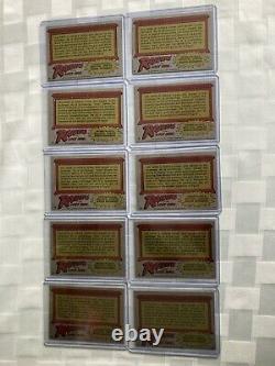 1981 Topps Raiders Of The Lost Ark Cards # 2 Lot of 10 All Nice Condition. Wow
