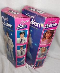 1983 Crystal Barbie Doll and Ken #4598 NRFB Mattel Vintage Excellent Condition