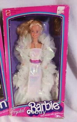 1983 Crystal Barbie Doll and Ken #4598 NRFB Mattel Vintage Excellent Condition