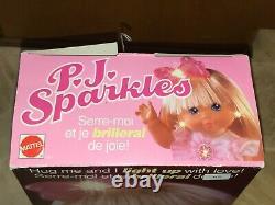1989 PJ Sparkles Doll Mattel Original Box Contents Works Excellent Condition