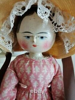 19 wooden Grodnertal Doll, c1890 excellent original condition