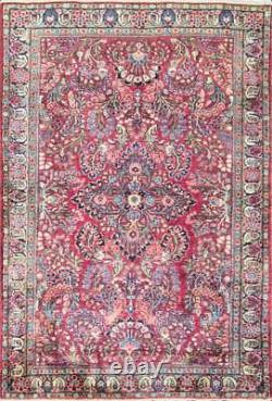 3'3 x 5'3 Antique Sarouk rug, c-1920, Excellent Condition #11787