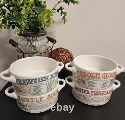 4 Vintage Ljungberg Collection Soup Bowls Recipes EXCELLENT VINTAGE CONDITION