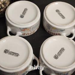 4 Vintage Ljungberg Collection Soup Bowls Recipes EXCELLENT VINTAGE CONDITION