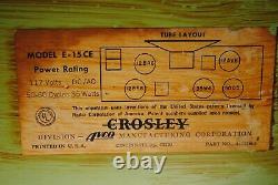ALL ORIGINAL 1953 Crosley E15 CE Rare Chartreuse Color Excellent Condition