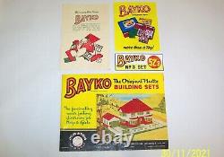 A VINTAGE, ORIGINAL 1957 BAYKO BUILDING SET No. 3 BOXED, IN EXCELLENT CONDITION