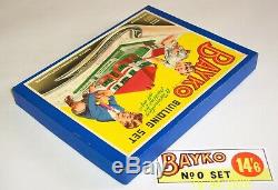 A VINTAGE, ORIGINAL 1959 BAYKO BUILDING SET No. 0 BOXED, IN EXCELLENT CONDITION