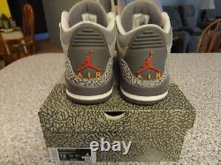 Air Jordan Retro 3 Cool Grey Mens Size 13 Excellent Condition Original Box
