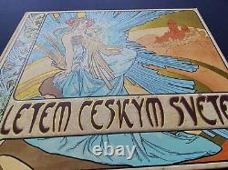 Alphonse Mucha 1898 Original Lithographic Boards Excellent Untouched Condition