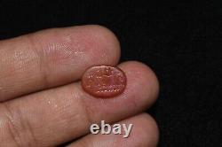 Ancient Carnelian Islamic Middle Eastern Intaglio Seal in Excellent Condition