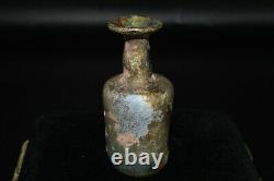 Ancient Intact Roman Glass Bottle in Excellent Condition Circa 2nd Century AD
