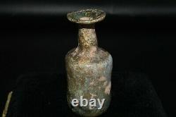Ancient Intact Roman Glass Bottle in Excellent Condition Circa 2nd Century AD