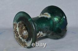 Ancient Iridescent Roman Glass Vessel with Amazing Patina in excellent Condition