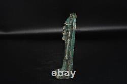 Ancient Old Egyptian Faience Amulet Shabti figurine in excellent Condition