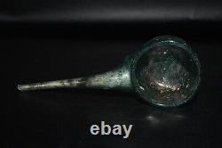 Ancient Roman Glass Long Spouted Cupping Vessel in Excellent Condition