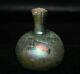 Ancient Roman Glass Unguentarium Bottle C. 2nd Century Ad In Excellent Condition