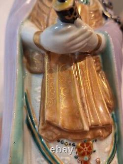 Antique Japanese Meiji Period Porcelain Kwan-yin Figurine Excellent Condition