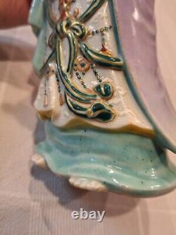 Antique Japanese Meiji Period Porcelain Kwan-yin Figurine Excellent Condition