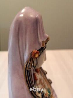 Antique Japanese Meiji Period Porcelain Kwan-yin Figurine Excellent Condition