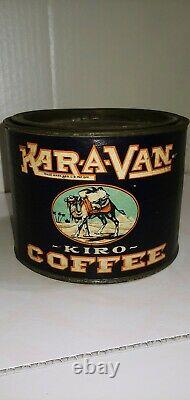 Antique Karavan Kiro Coffee Tin. Excellent condition