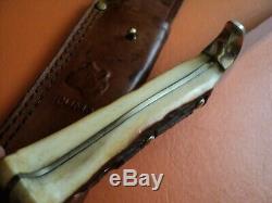 Antique puma white hunter knife 6377 n°49571 original excellent condition germa