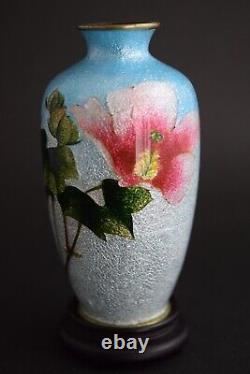 Awesome Condition! Splendid Japanese MEIJI GINBARI Cloisonné Enamel Vases F43