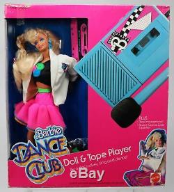 Barbie Dance Club Doll & Tape Player #4917 NIB Excellent Condition 1989 Mattel
