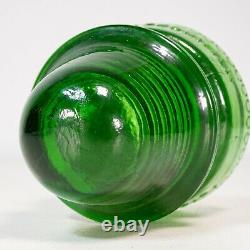CD 162 Hemingray-19 Glass Insulator 7-up Green Excellent Original Condition
