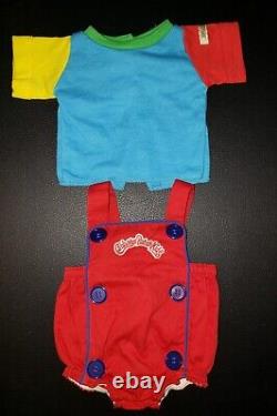 Cabbage Patch Kid VHTF Buttoned Red Romper Set- Excellent Condition Clothes