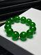 Certified Natural Aaa Burmese High Icy Green 18mm Beads Jade Jadeite Bracelets